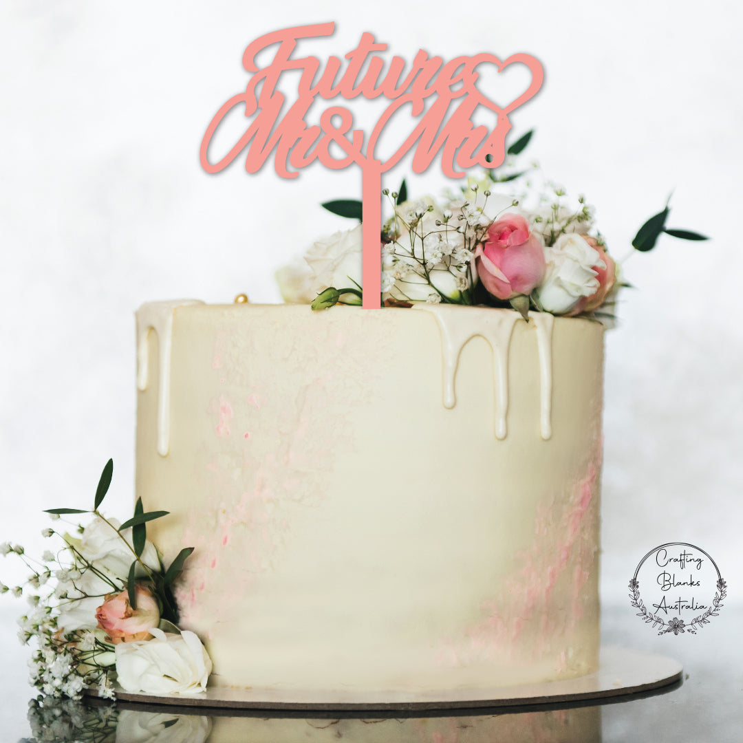Future Mr & Mrs • Cake Topper • 150mm