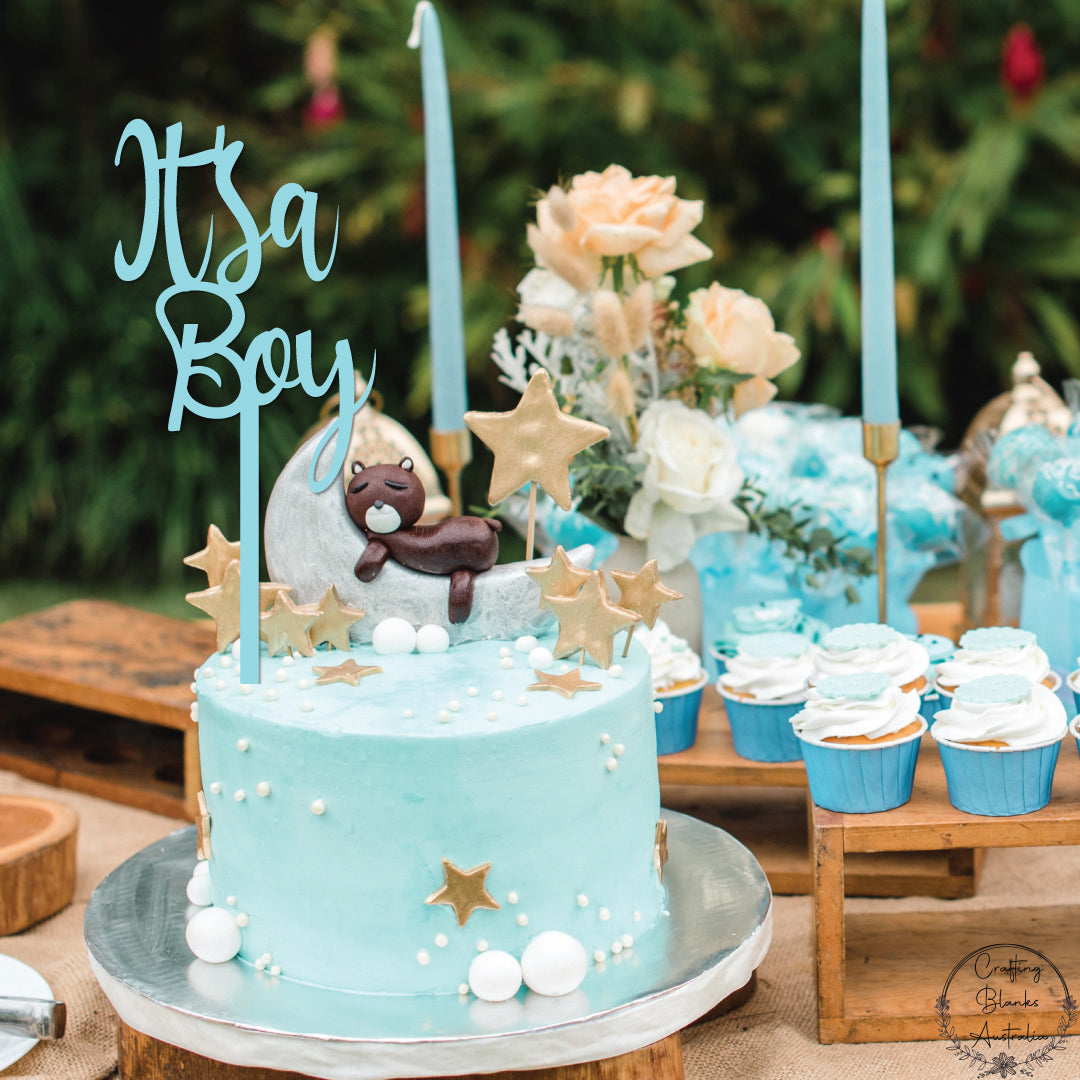 It's A Boy • Cake Topper • 150mm