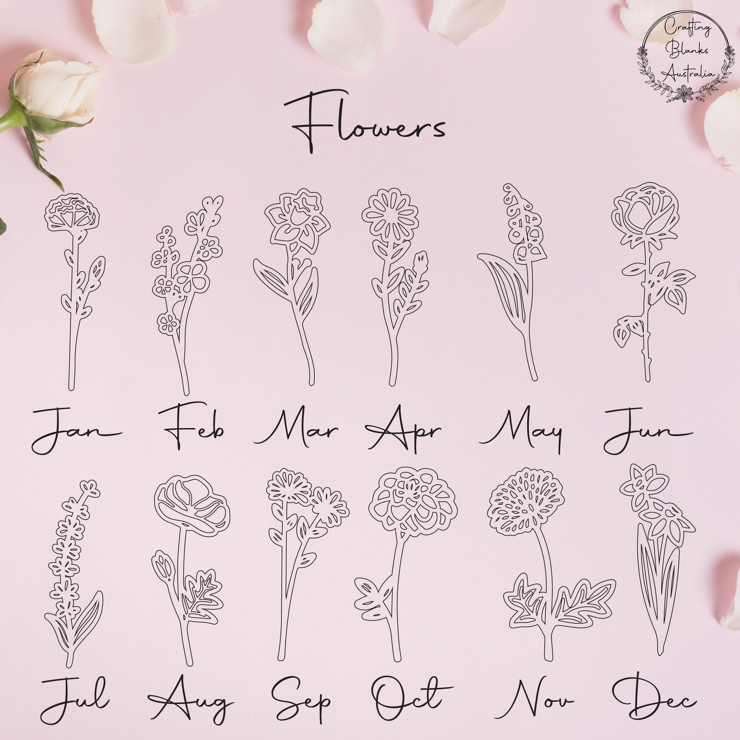 Birth Month Flower Garden Stand