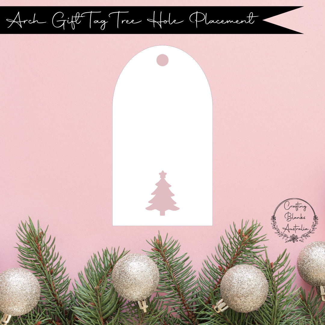 Tree • Arch Gift Tag • 50mm x 90mm