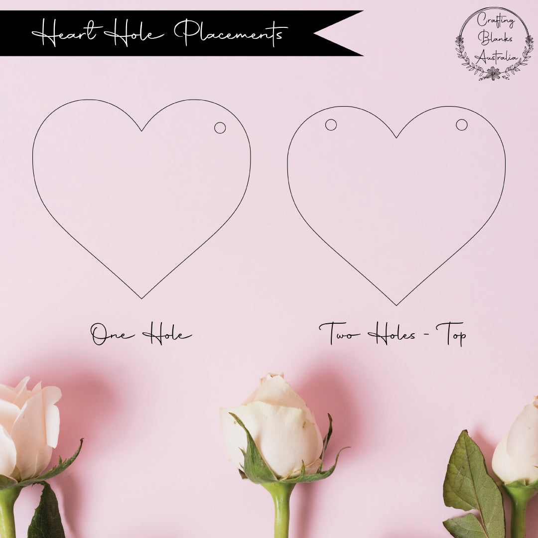 Heart • Blank Shape • 30mm