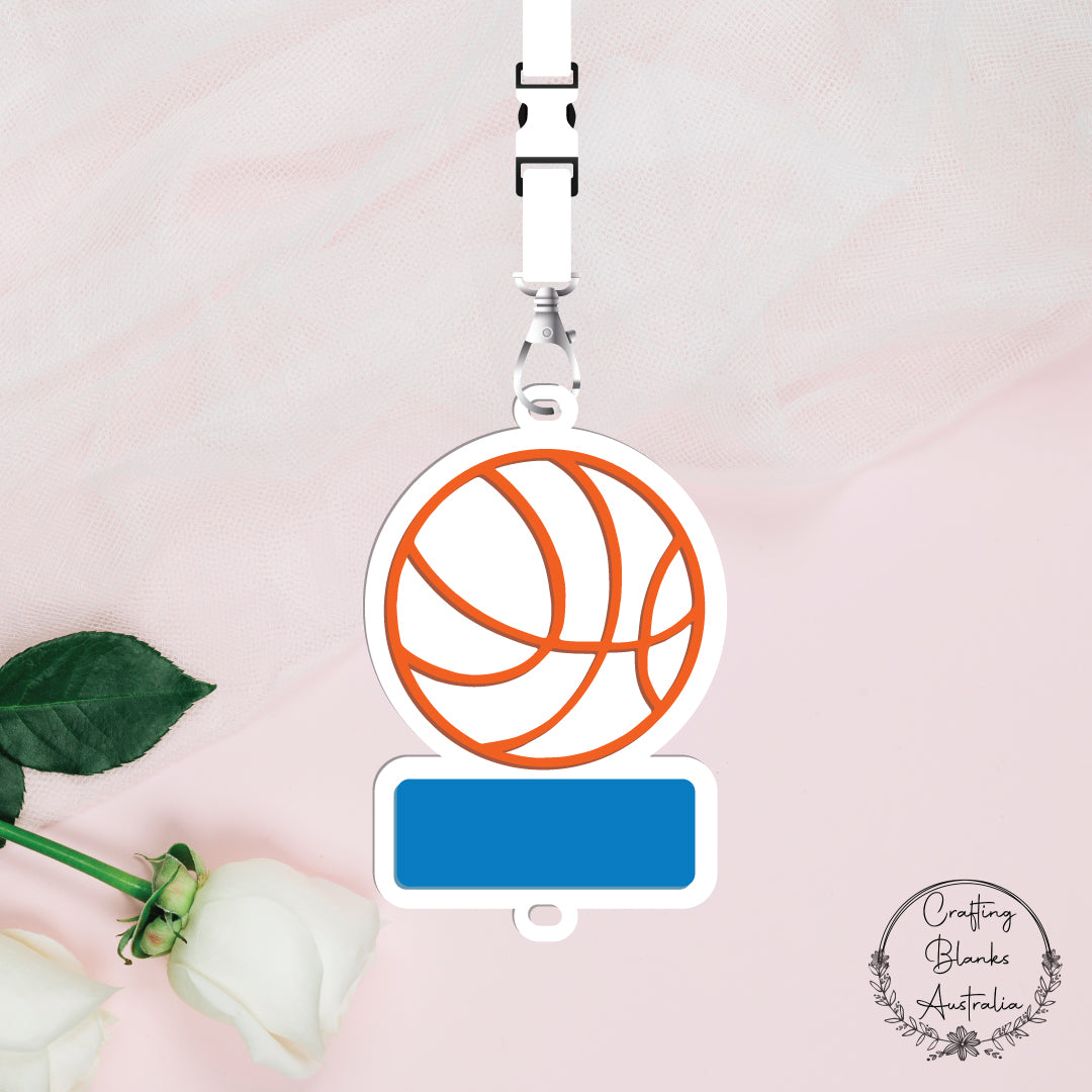 Basketball • Lanyard • Blank Tag