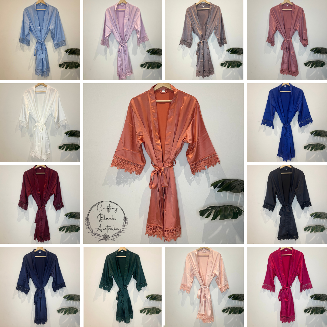 Adult Satin Robes One Size
