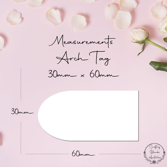 Custom • Baptism Tag • 30mm x 60mm