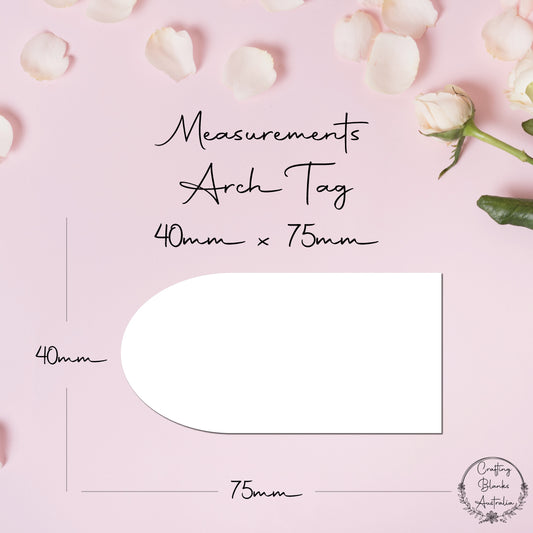 Custom • Baptism Tag • 40mm x 75mm