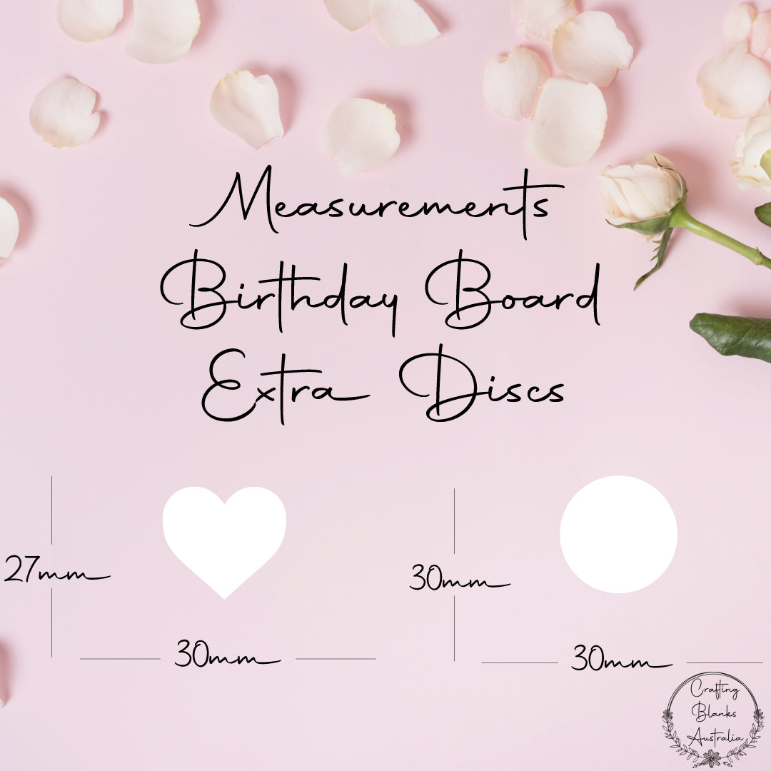 Extra Discs • Birthday Board • 50pack