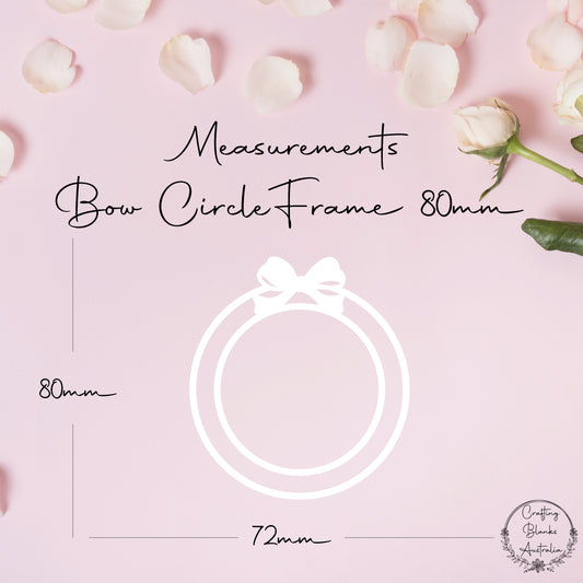 Bow Circle • Blank Frame • 80mm
