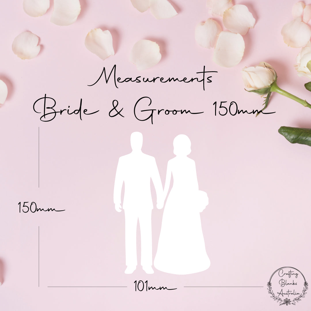 Bride & Groom • Blank Shape • 150mm