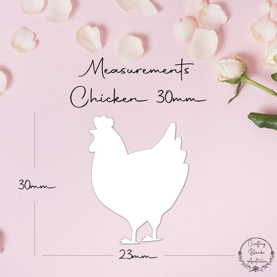 Chicken • Blank Shape • 30mm