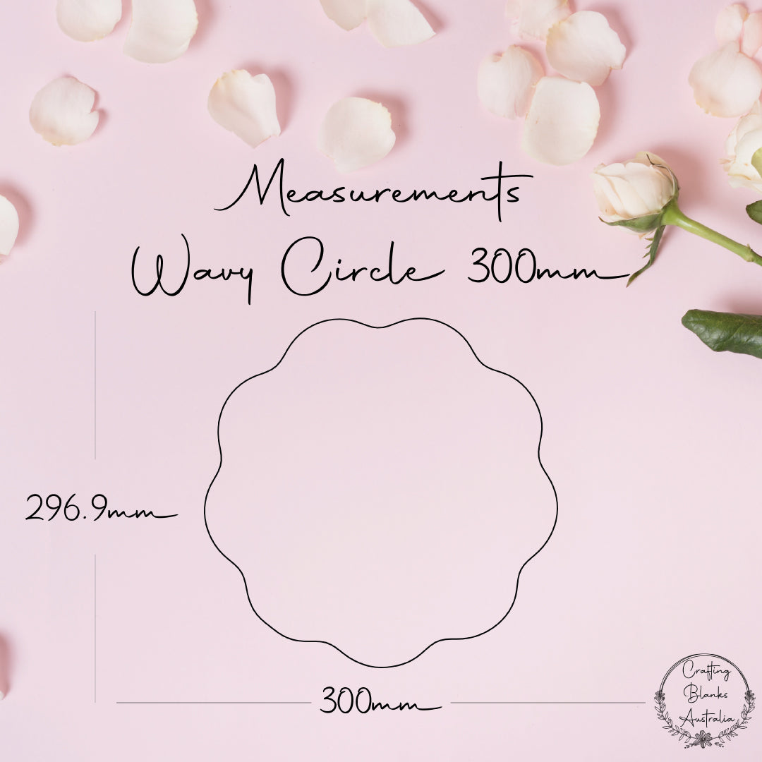 Wavy Circle • Blank Shape • 300mm