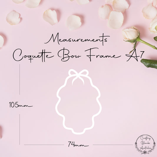 Coquette Bow • Blank Frame • A7