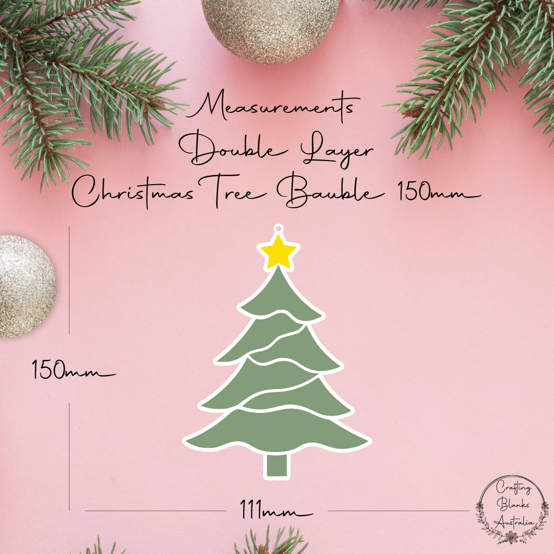 Christmas Tree • Double Layer • Bauble