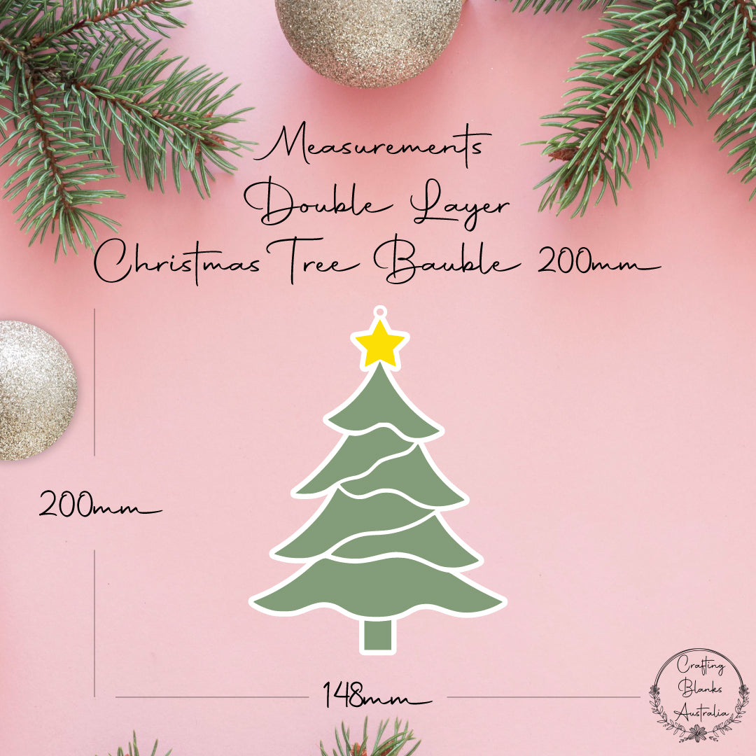 Christmas Tree • Double Layer • Bauble