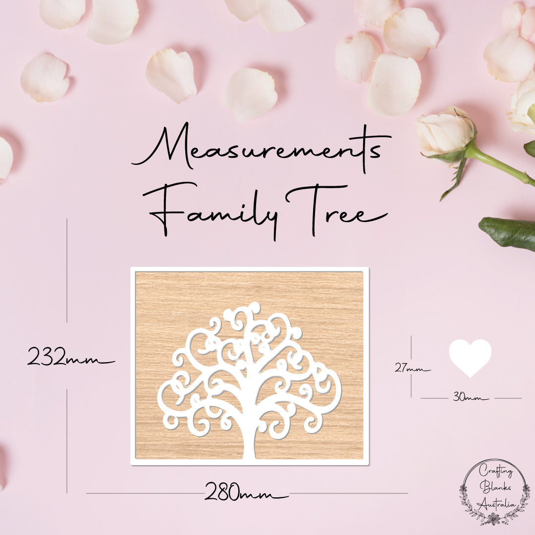 Family Tree • Tree/Hearts • Frame