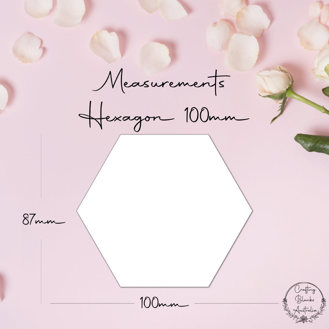 Hexagon • Blank Shape • 100mm