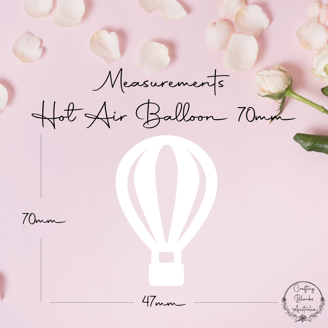 Hot Air Balloon • Blank Shape • 70mm
