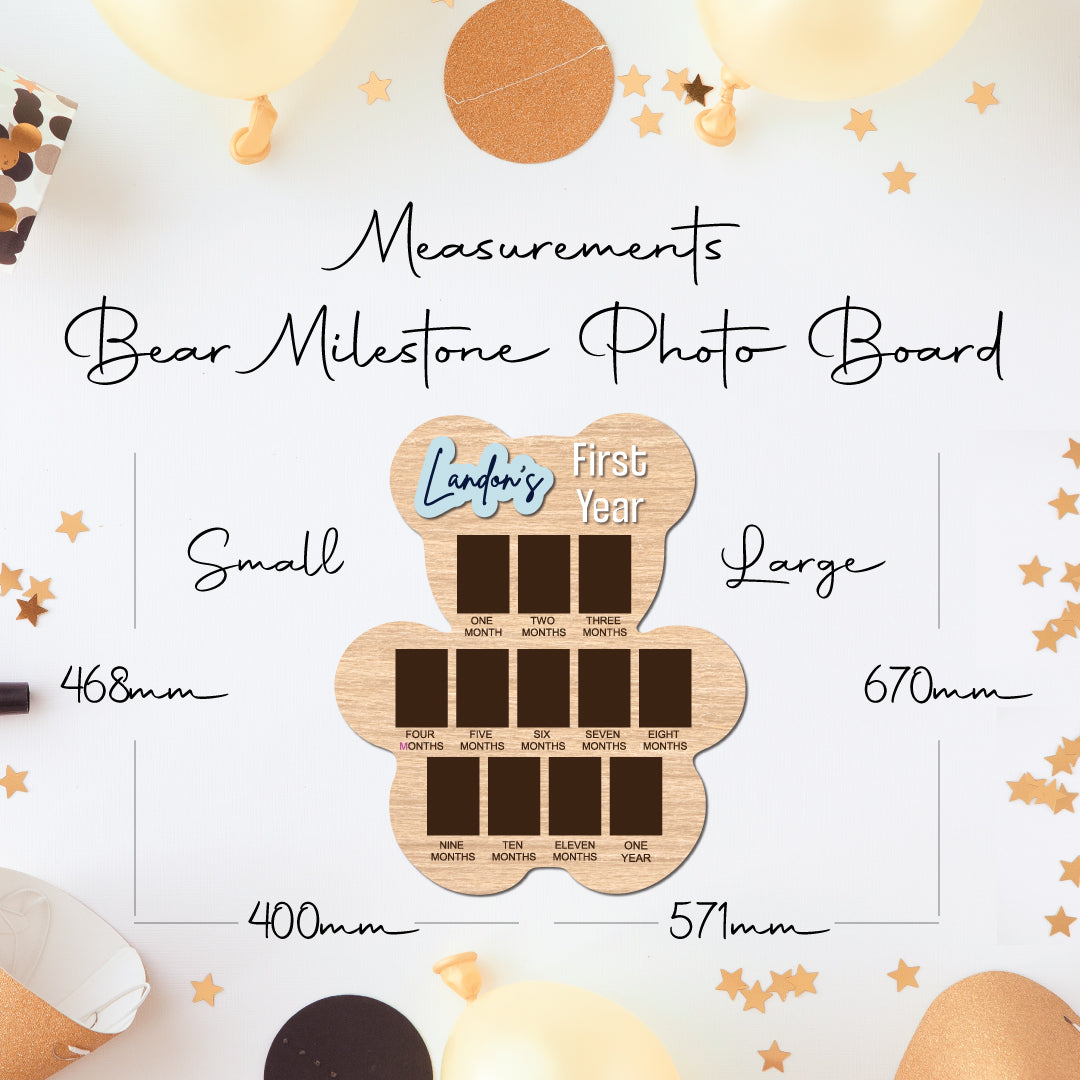 First Year • Milestone Photo Board • Custom