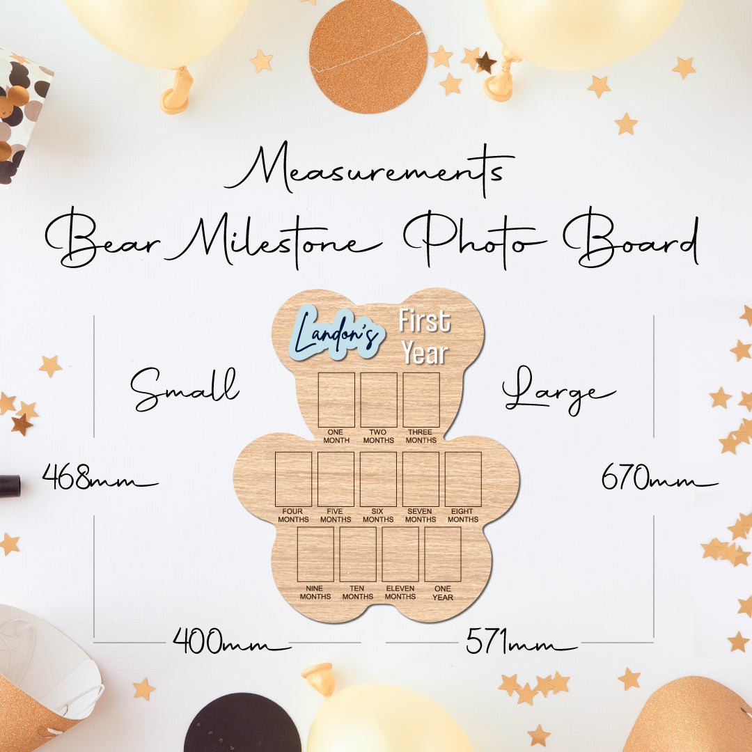 First Year • Milestone Photo Board • Custom