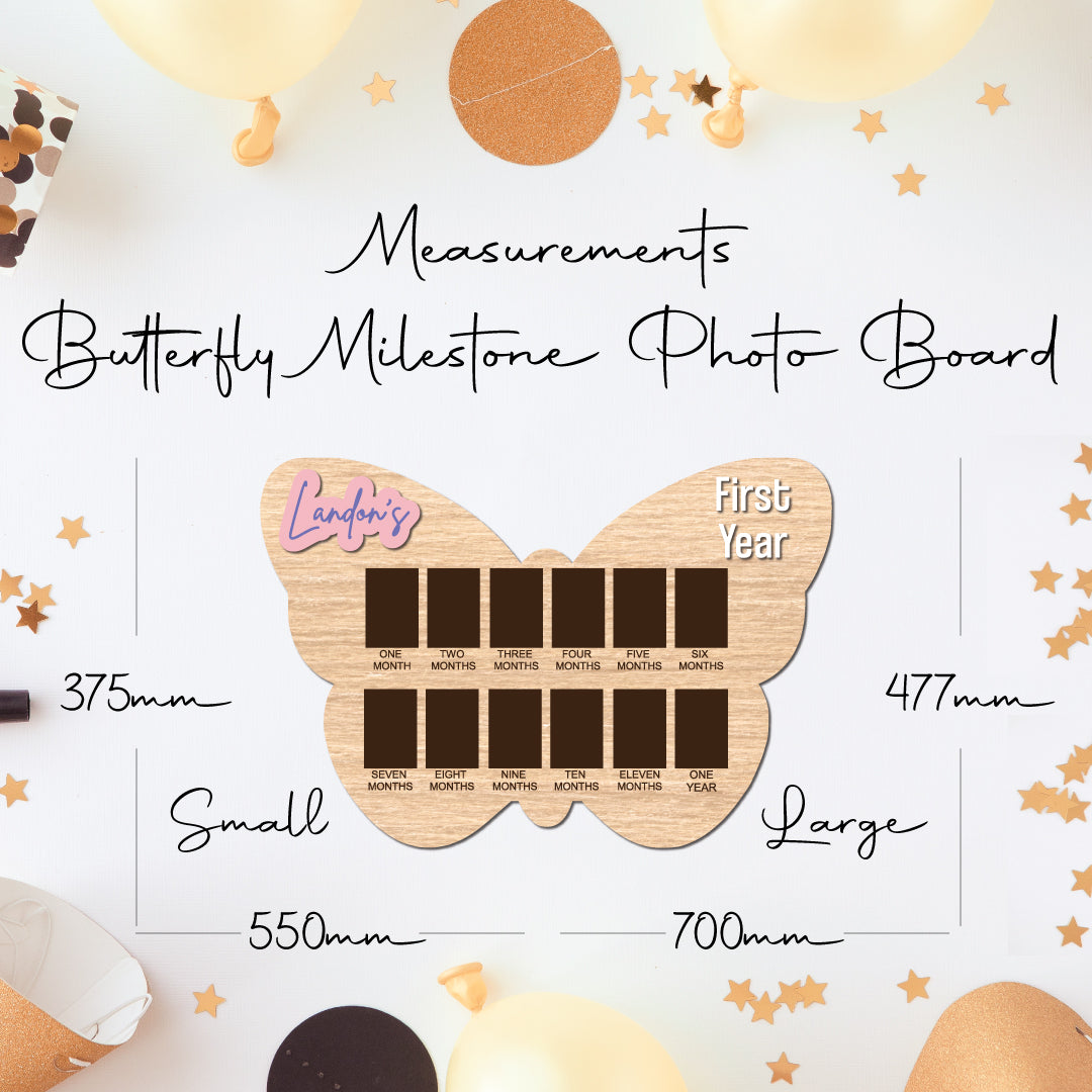 First Year • Milestone Photo Board • Custom
