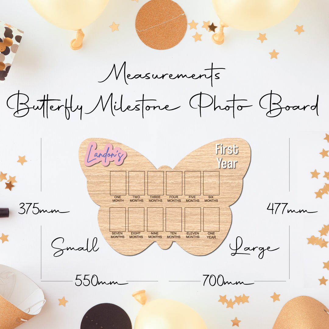 First Year • Milestone Photo Board • Custom