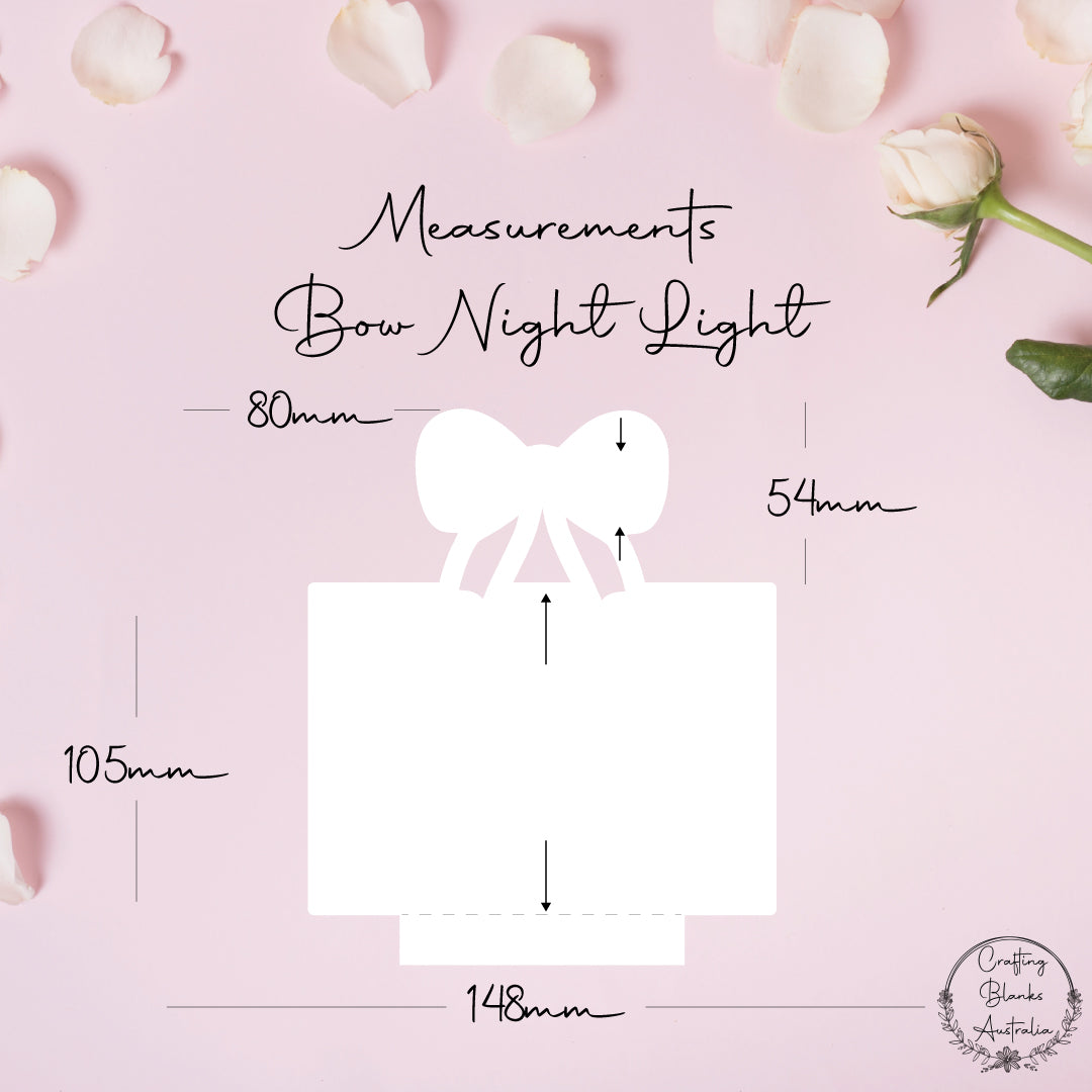 Bow • Blank Shape • Night Light