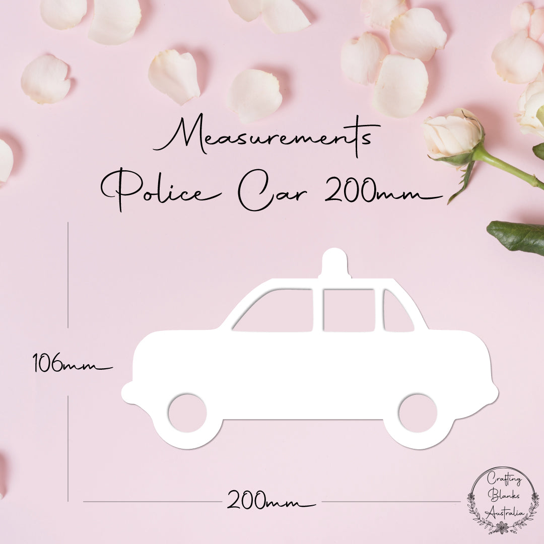 Police Car • Blank Shape • 200mm