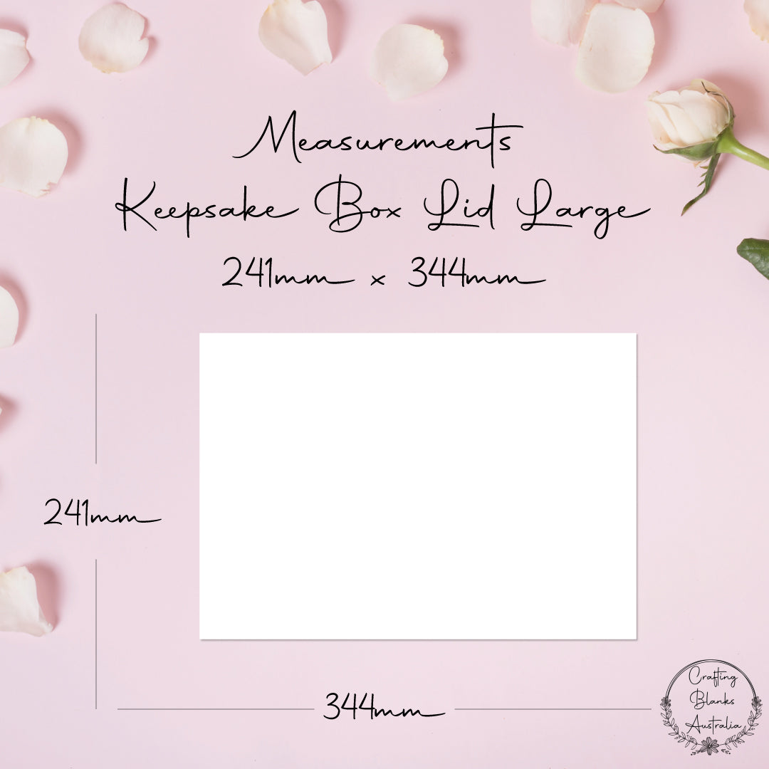 Rectangle Large • Blank Shape • Keepsake box lid