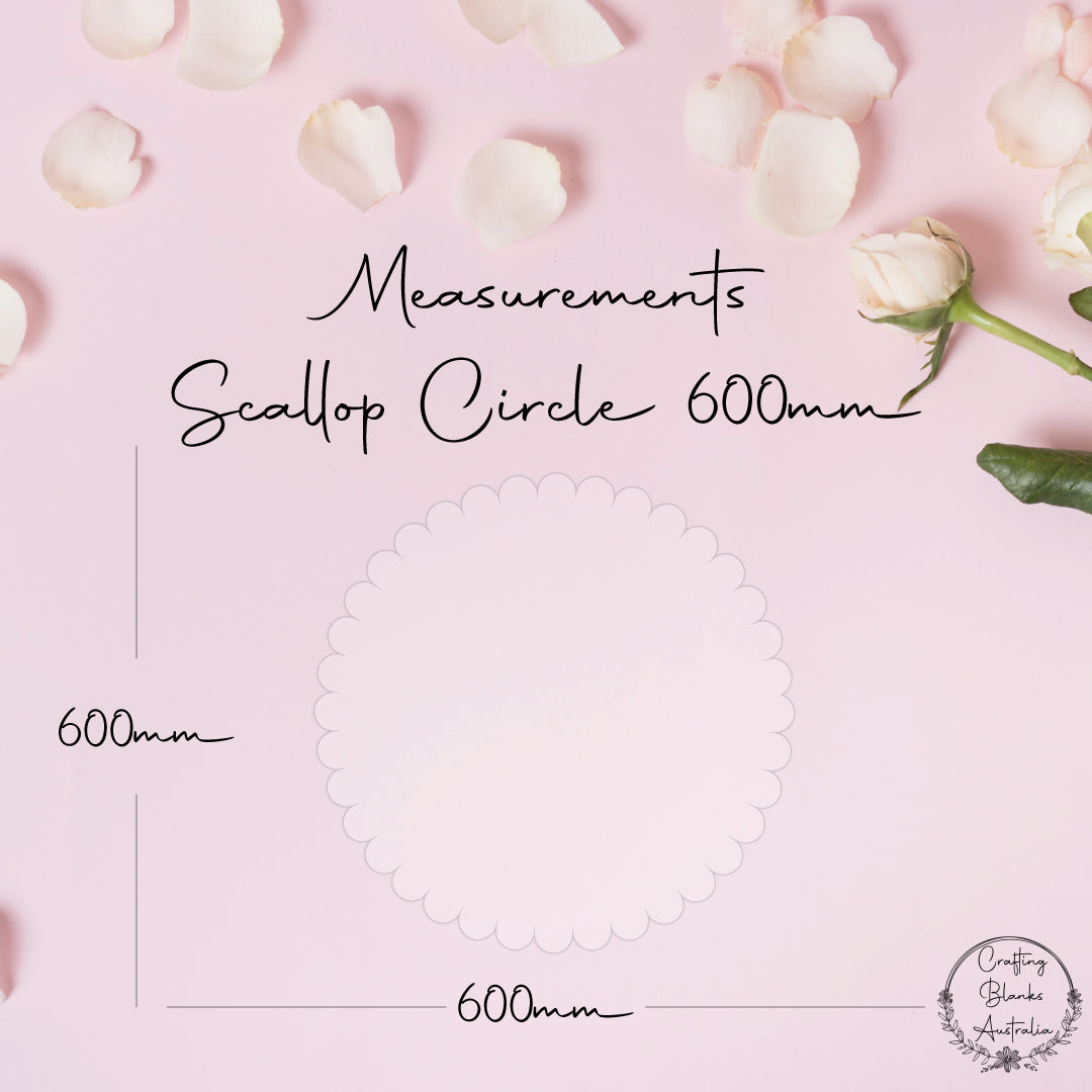 Scallop Circle • Blank Shape • 600mm