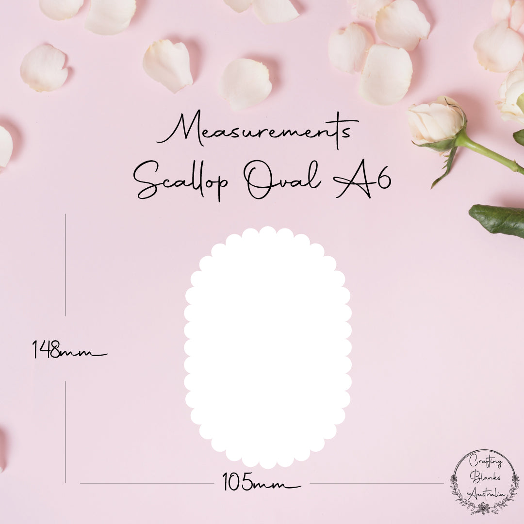 Scallop Oval • Blank Shape • A6