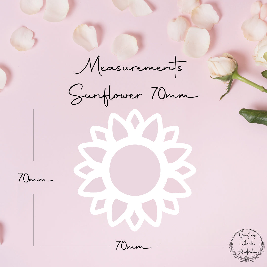 Sunflower • Blank Shape • 70mm