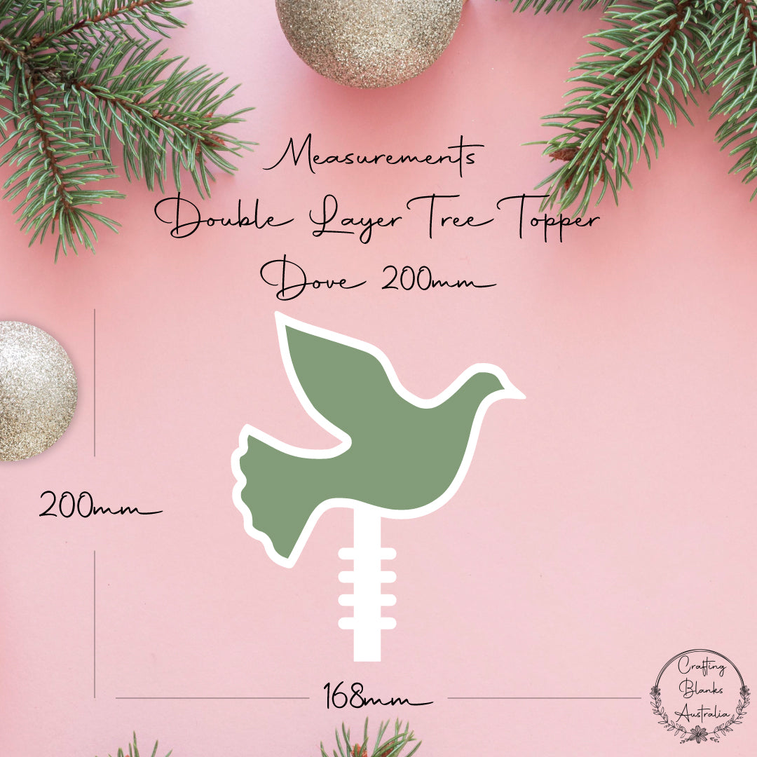 Dove • Double Layer • Tree Topper