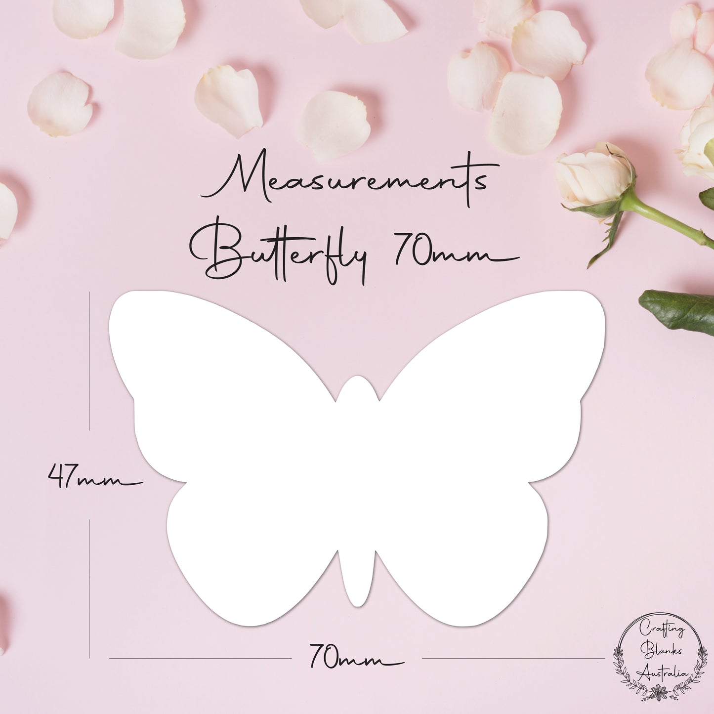 Butterfly • Blank Shape • 70mm
