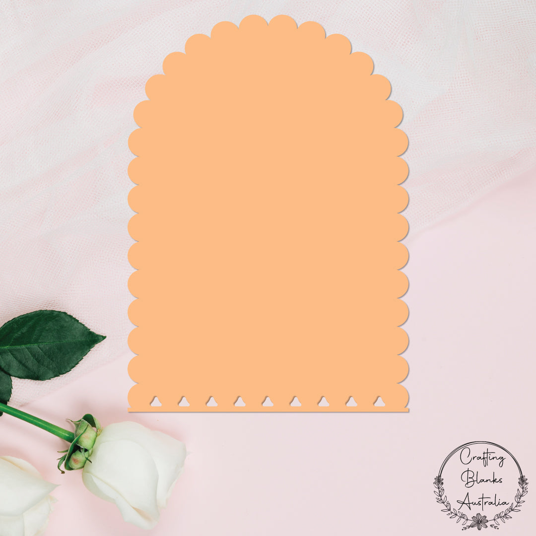 Scallop Arch Flat Bottom • Blank Shape • A4