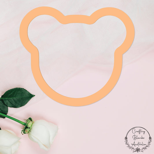 Bear Head • Outline Shape • 200mm