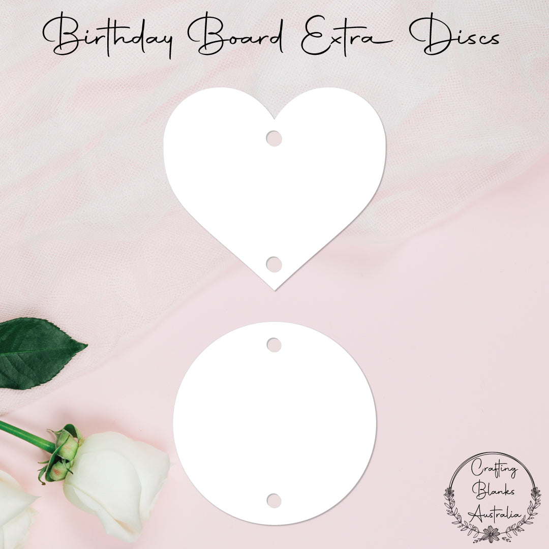 Extra Discs • Birthday Board • 50pack