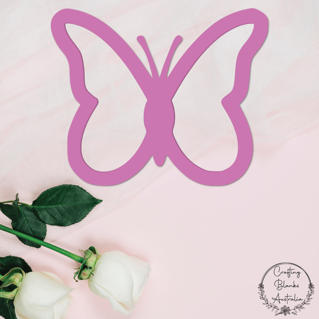 Butterfly Outline • Blank Shape • 40mm