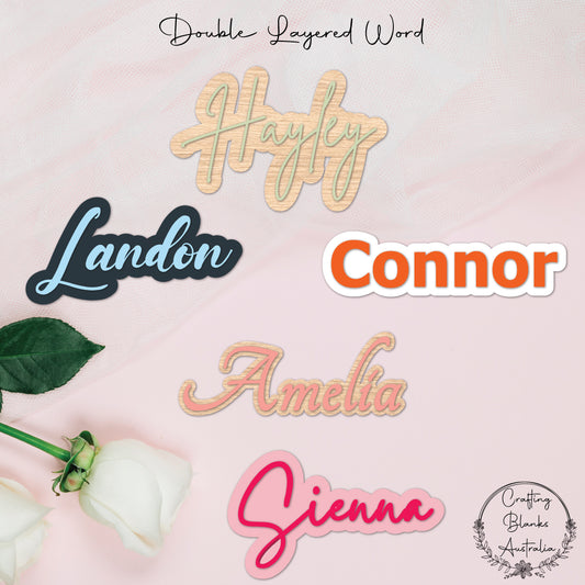 Wording Double Layer • Custom • 100mm