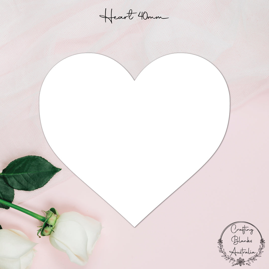 Heart • Blank Shape • 40mm