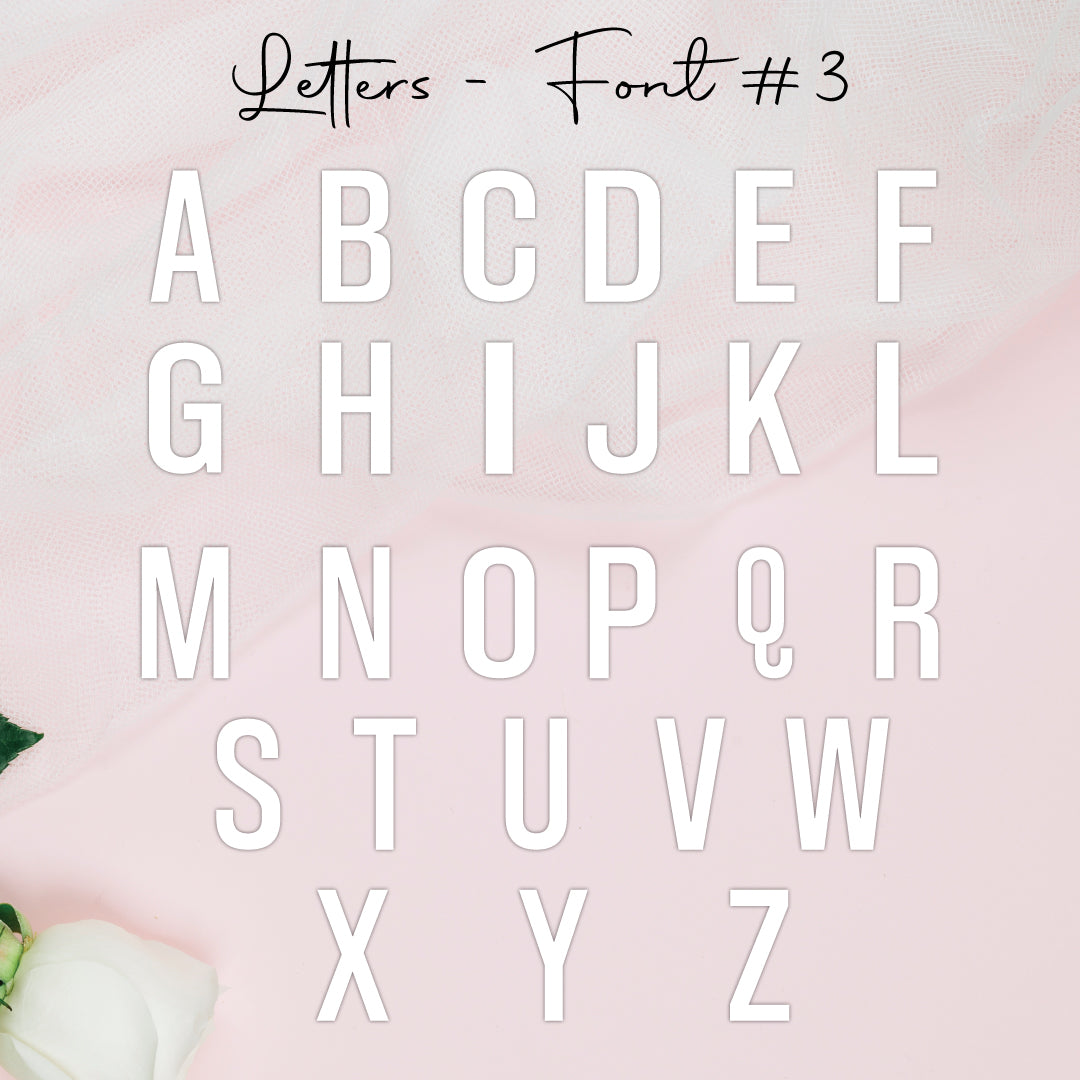 Single Letters • Blank Shape • 200mm