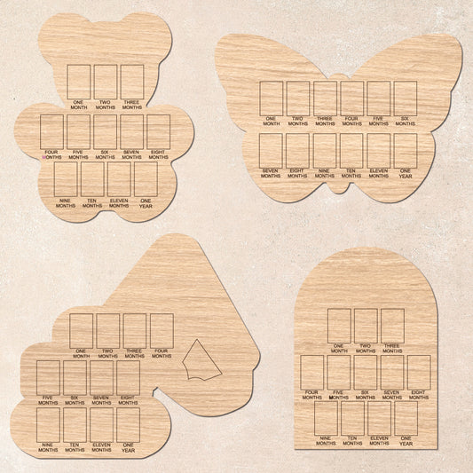 First Year • Milestone Photo Board • Blank