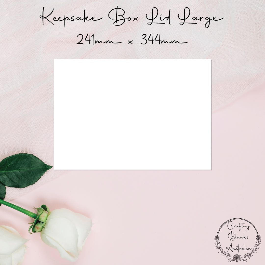 Rectangle Large • Blank Shape • Keepsake box lid