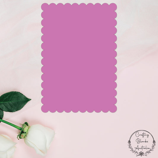 Scallop Rectangle • Blank Shape • A2