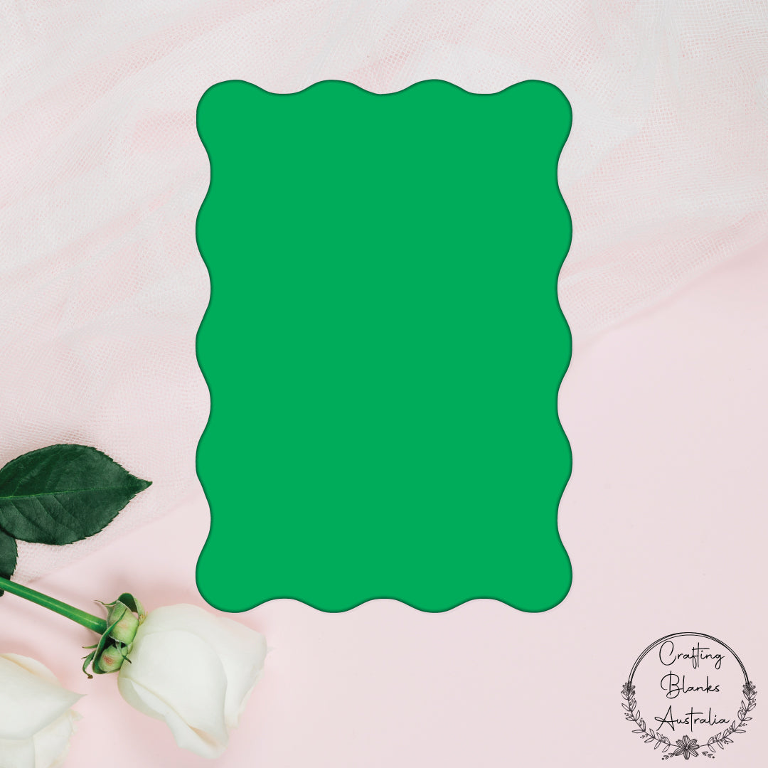 Wavy Rectangle • Blank Shape • A3