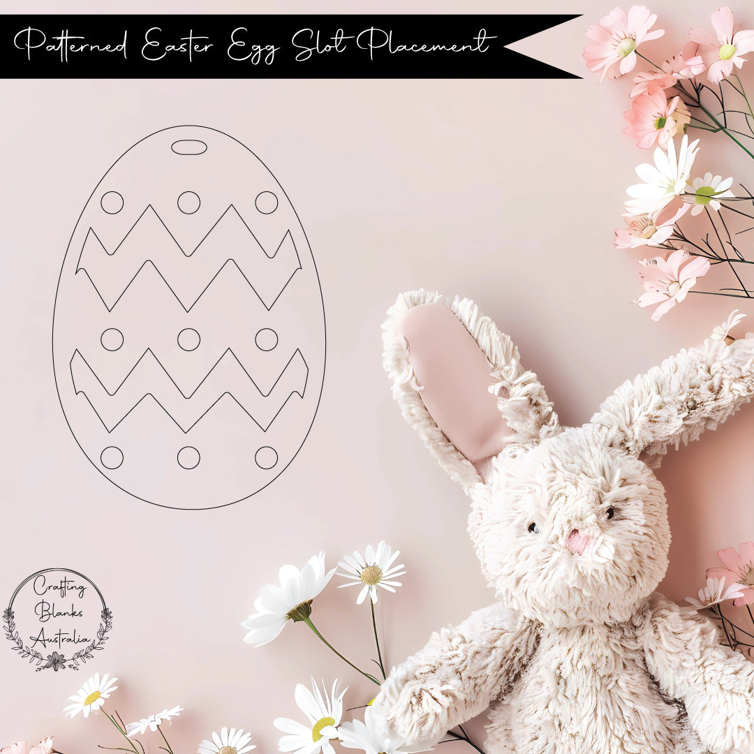 Patterned Easter Egg • Blank Shape • 40mm