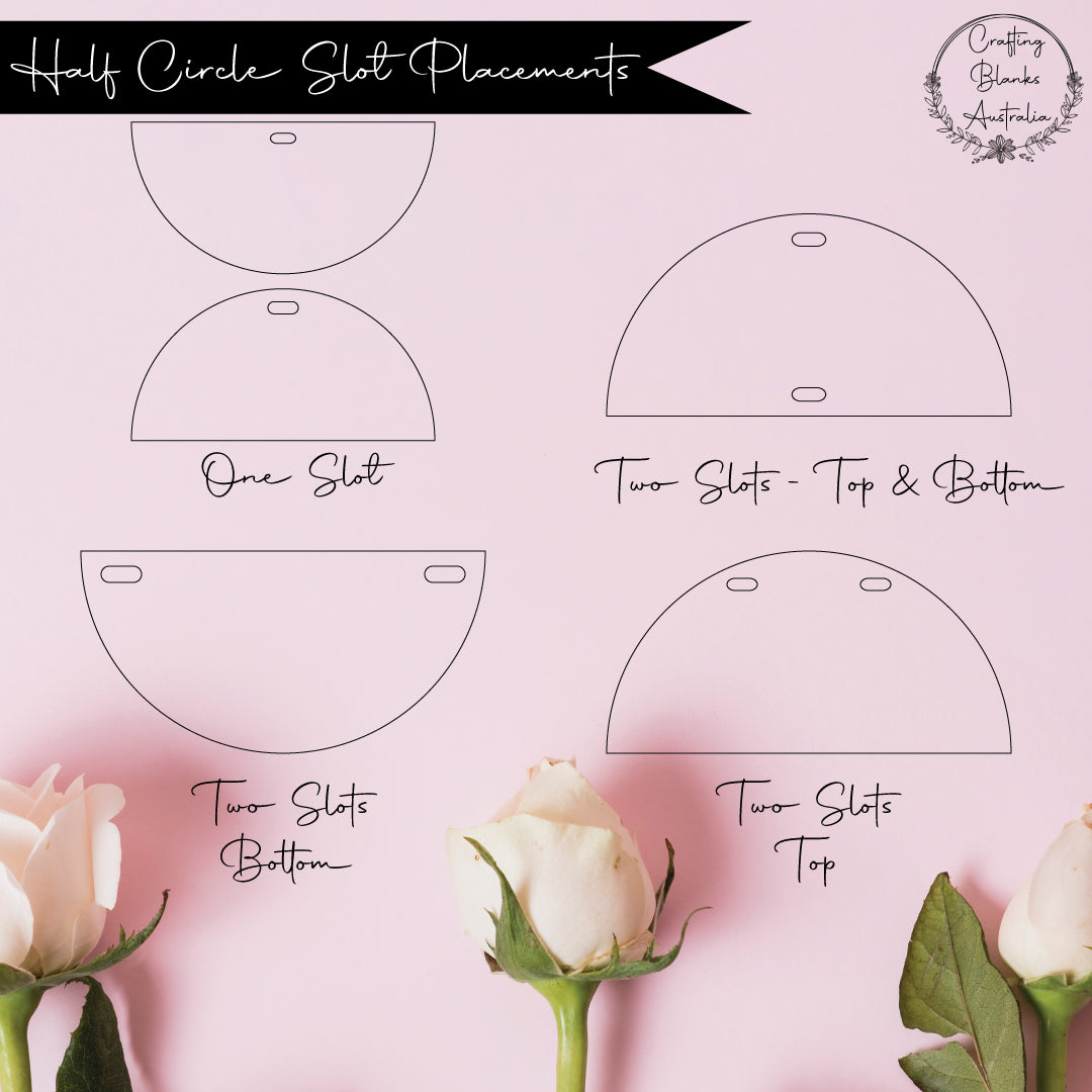 Half Circle • Blank Shape • 90mm