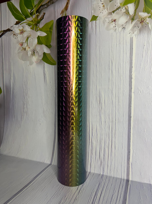 3D Puff Black Rainbow • Heat Transfer • Vinyl