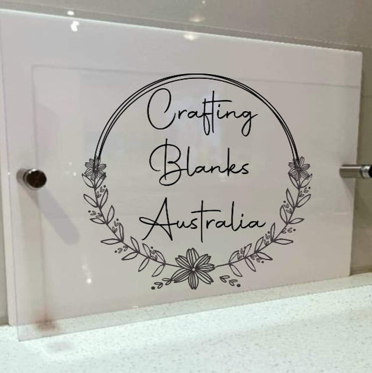 Large acrylic house number