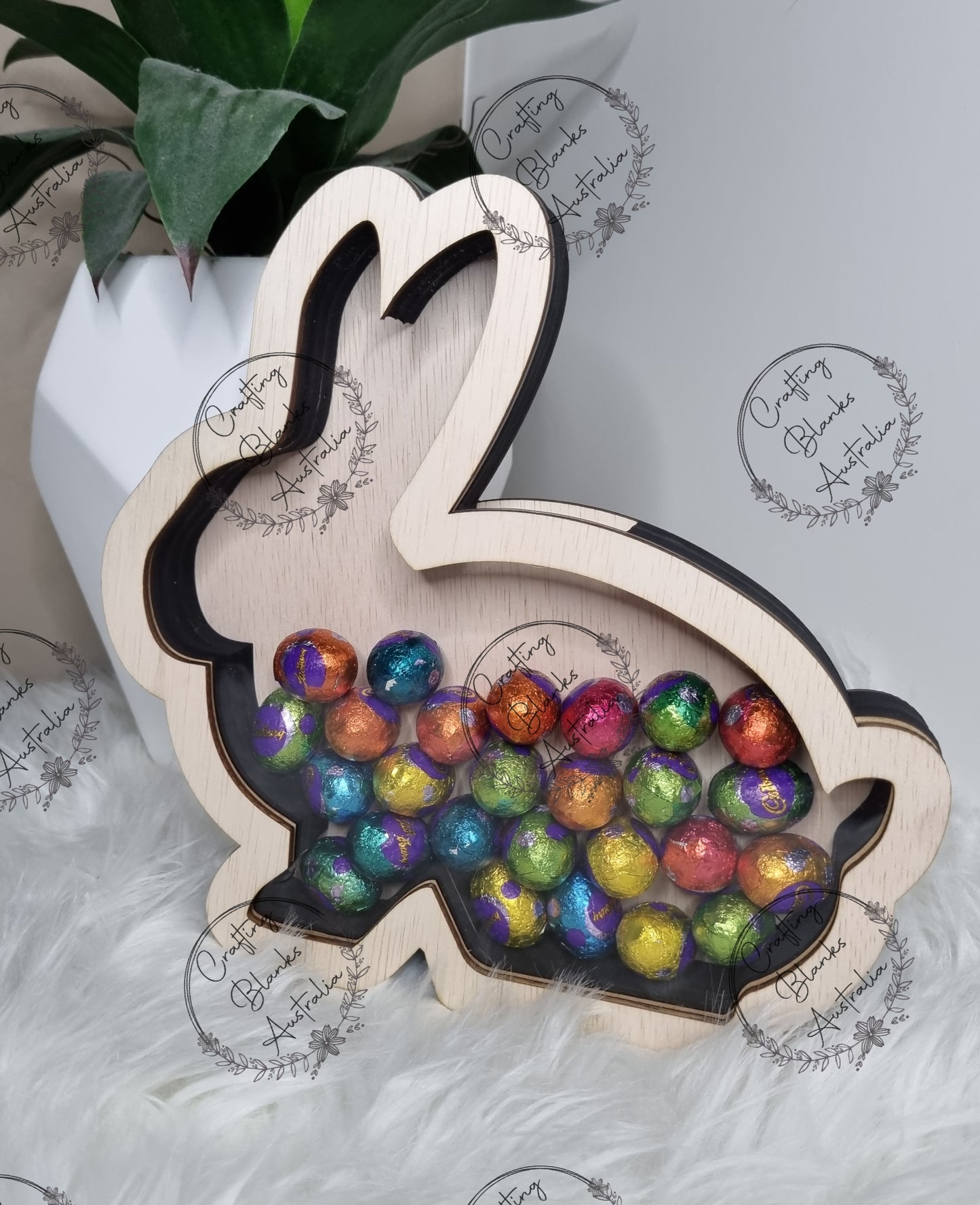 Sitting Bunny • Money Box • Egg Drop Box