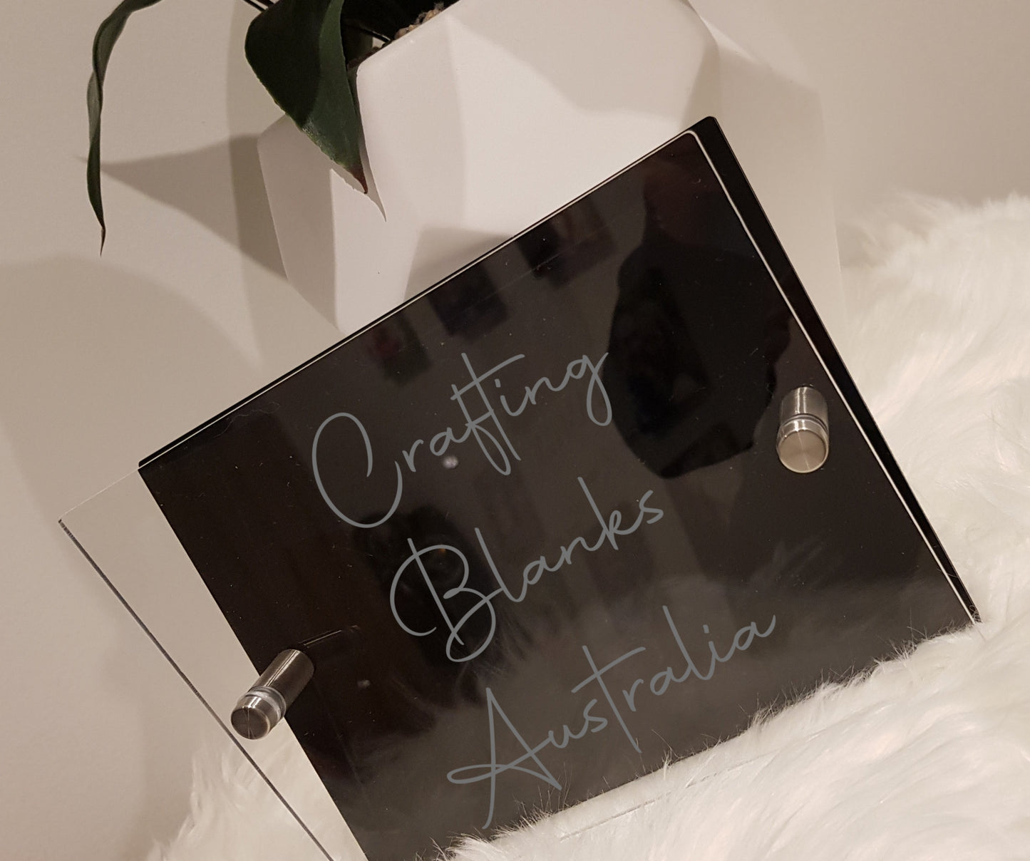 Small acrylic house number set