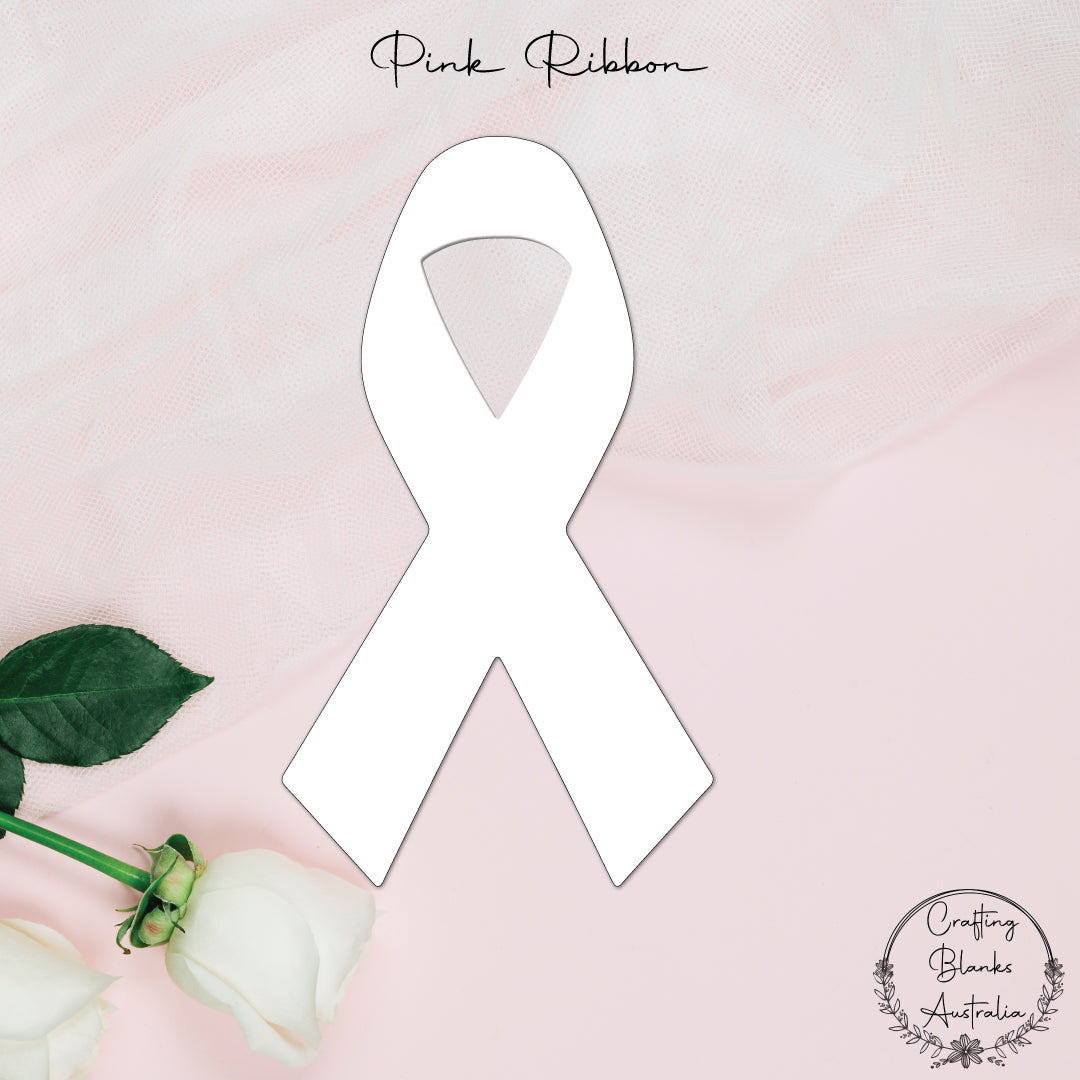 Pink Ribbon Shapes – Crafting Blanks Australia